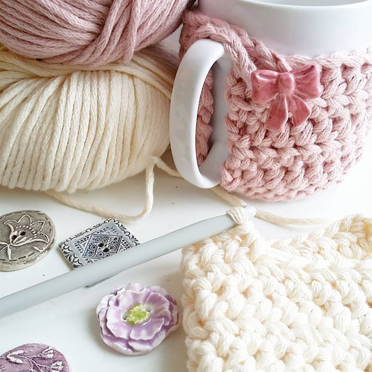 DIY Crochet Cozy Mug by CocoFlower