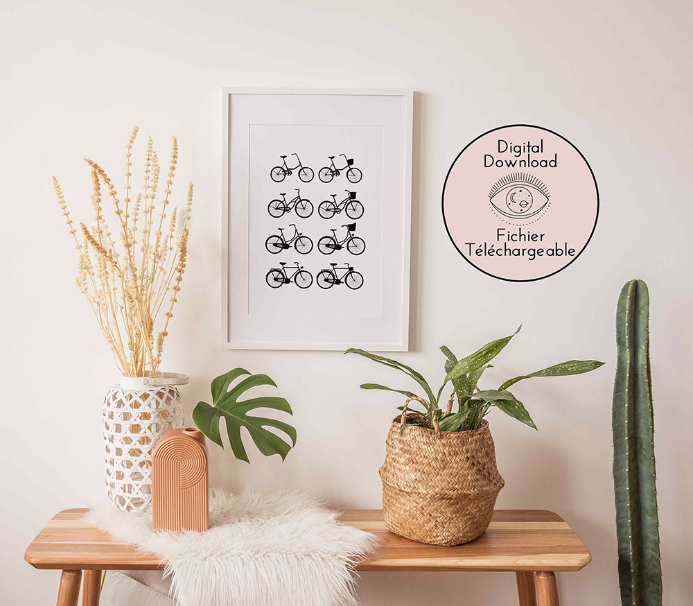 "Vintage Bicycle Wall Art - Perfect for vintage enthusiasts and bike lovers alike."