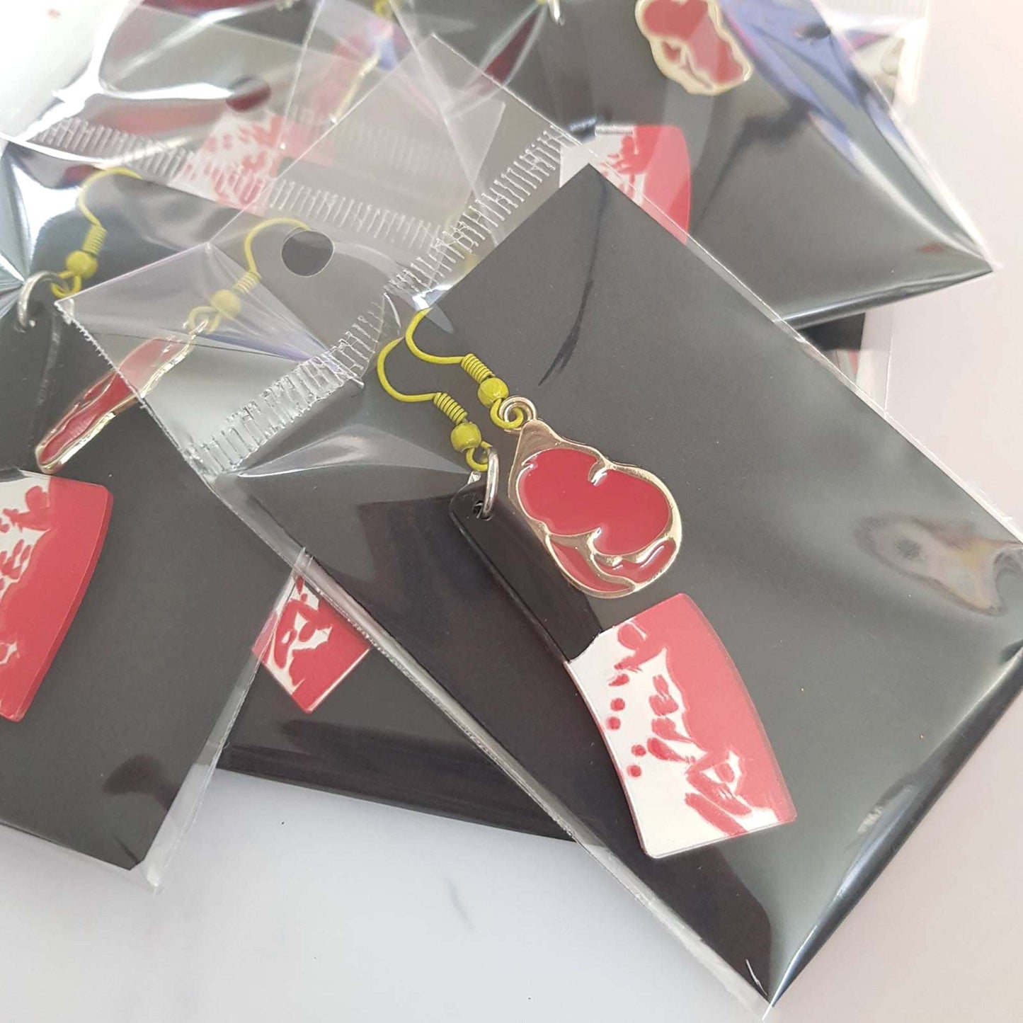 HALLOWEEN - Blodig kniv og stykke kød øreringe, True Crime Creepy Jewelry