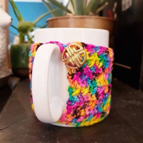 Cozy Mug - Handmade Crochet Cover - Coffee Tea decoration - Kitchen decor