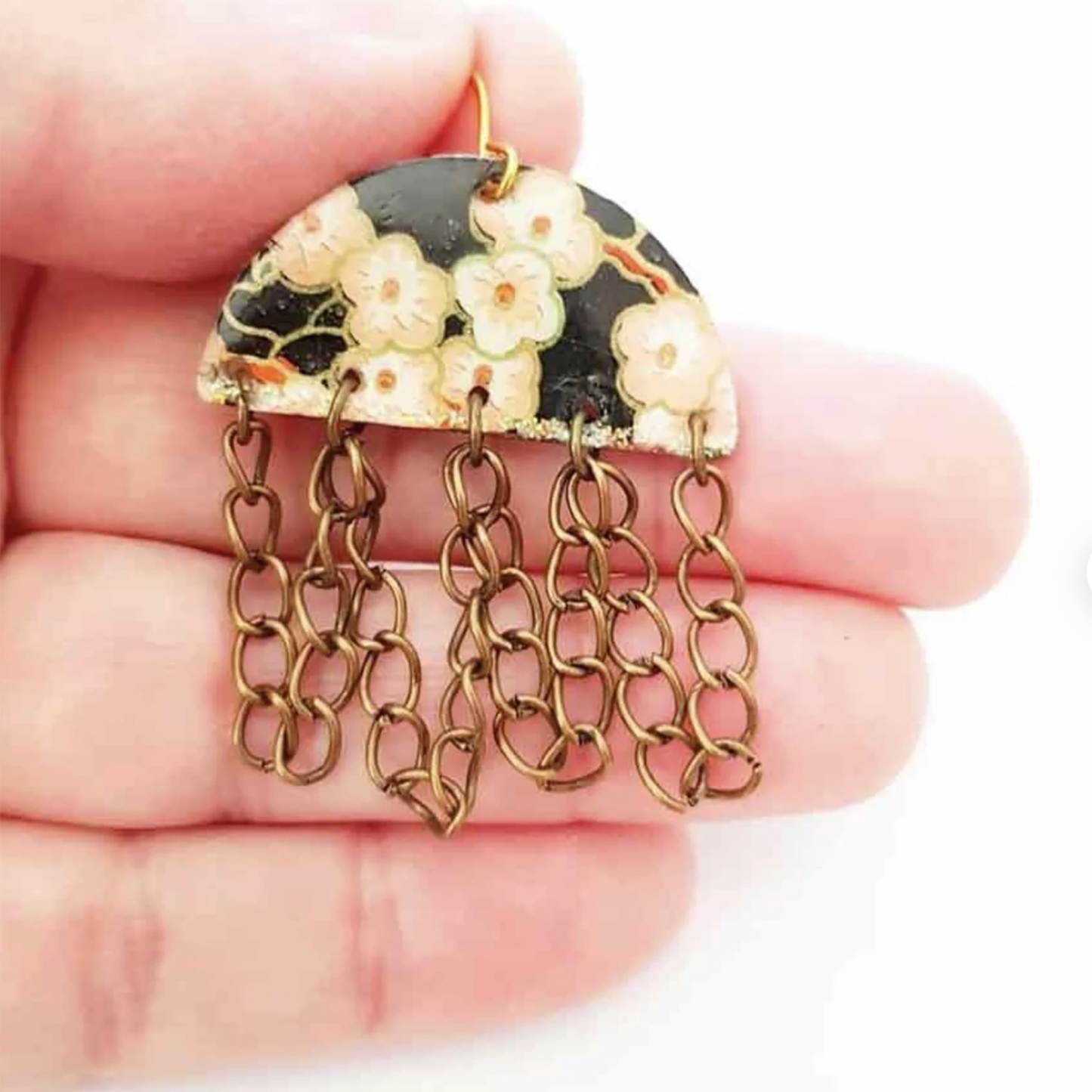 Japan earrings - Sakura motif earrings - cocoflower