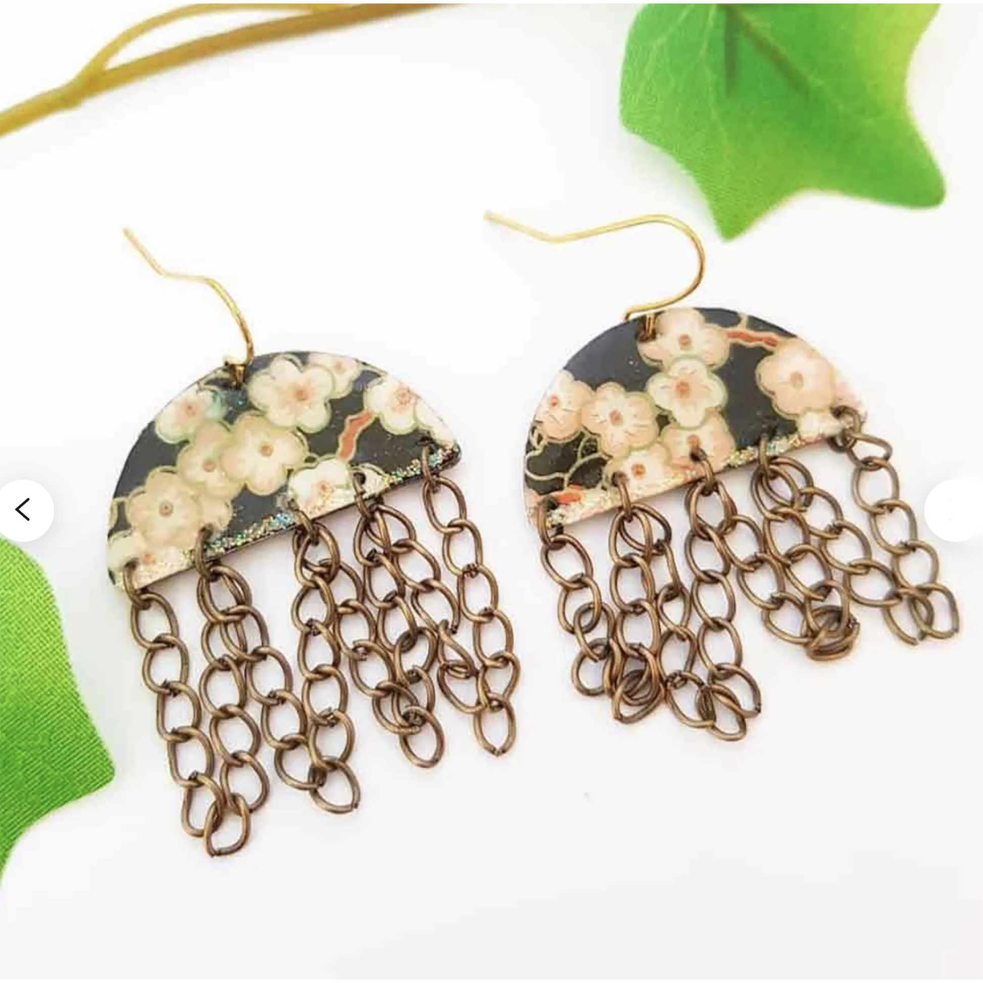 Japan earrings - sakura motif - CocoFlower