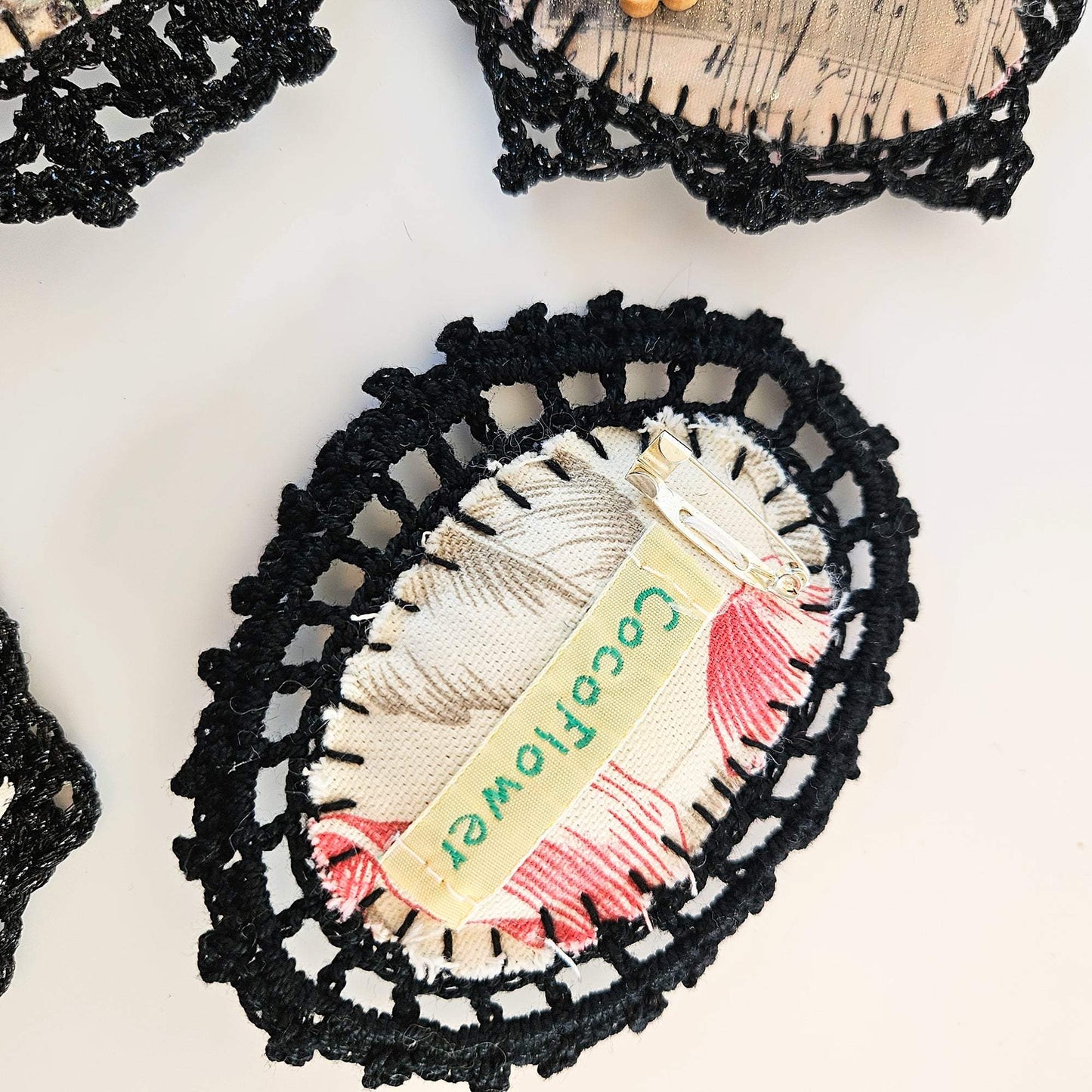 Gothic Brooch back