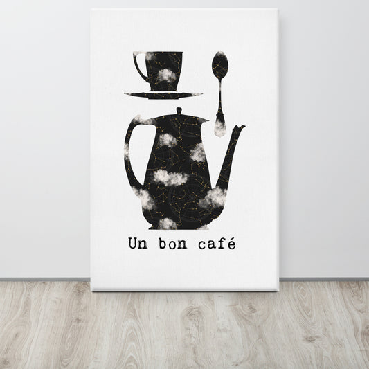 Un bon Café - Star and Cloud - Canvas