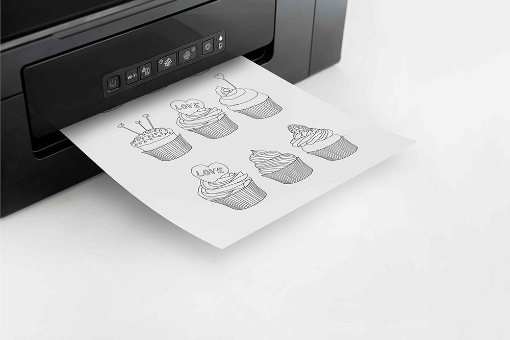 Cupcake Drawing - Black White Pastry Art - Kitchen home decor
