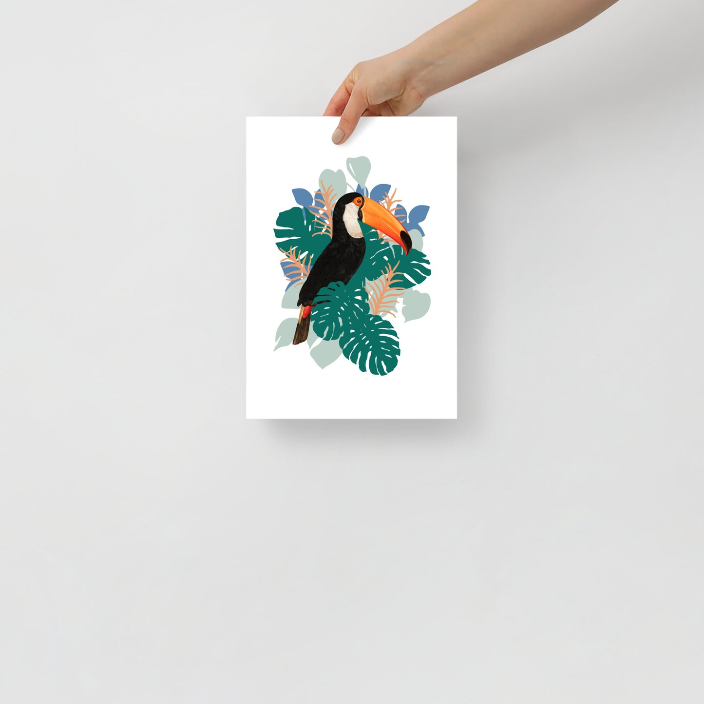 Toucan Tropical Monstera Poster