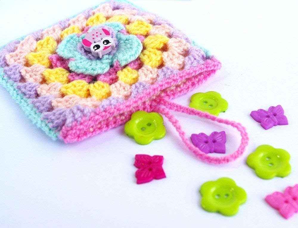 "Fall in love with the petite charm of our Kawaii Rainbow Owl Crochet Pouch – a must-have accessory!"