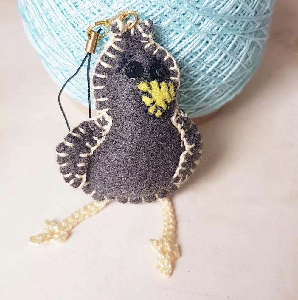 "Handcrafted with care by CocoFlower, our Felt Bird brings joy wherever it goes."