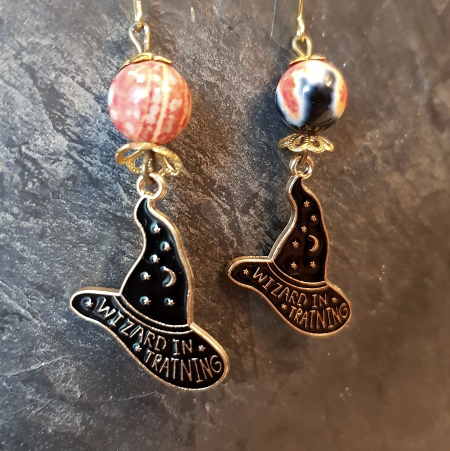 HALLOWEEN - Wizard in training - Witch Hat earrings