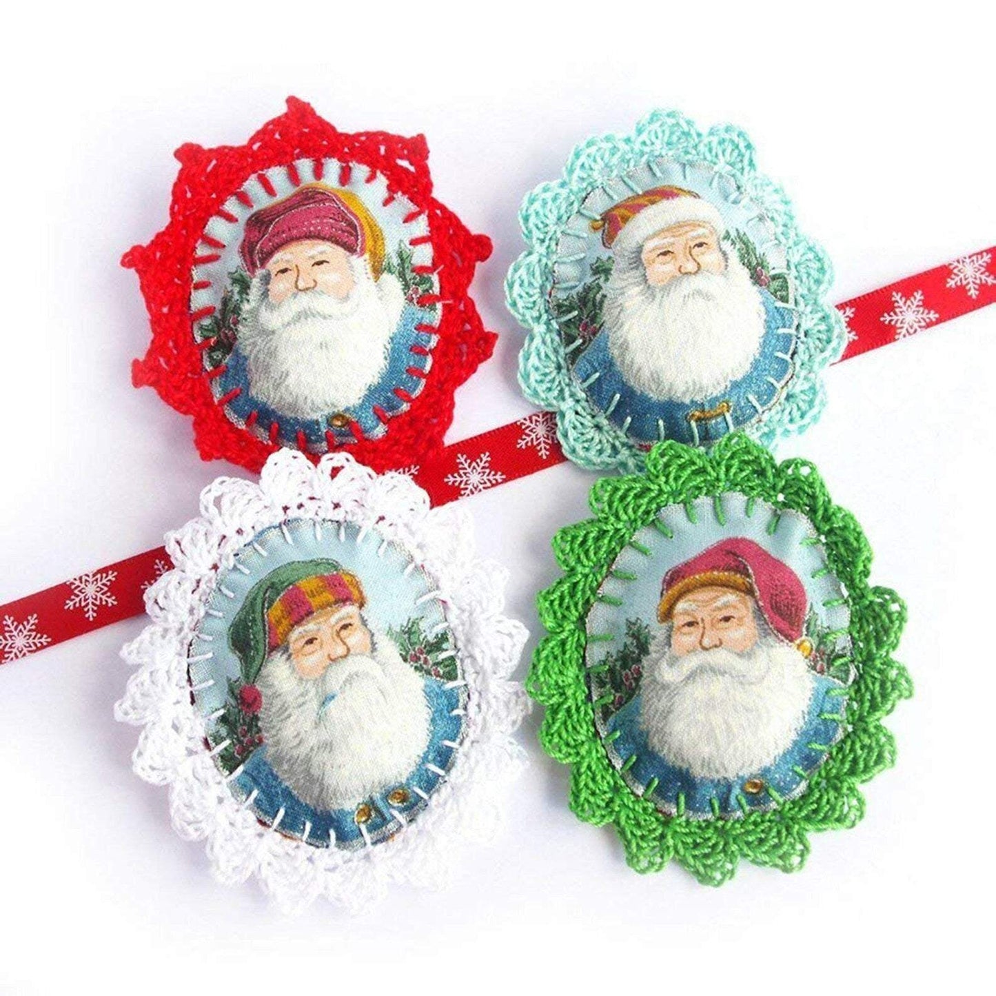 Christmas Brooch - Retro Vintage Santa Claus - Handmade CocoFlower