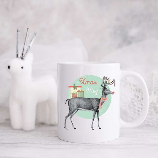 Christmas Mug - Vintage Reindeer