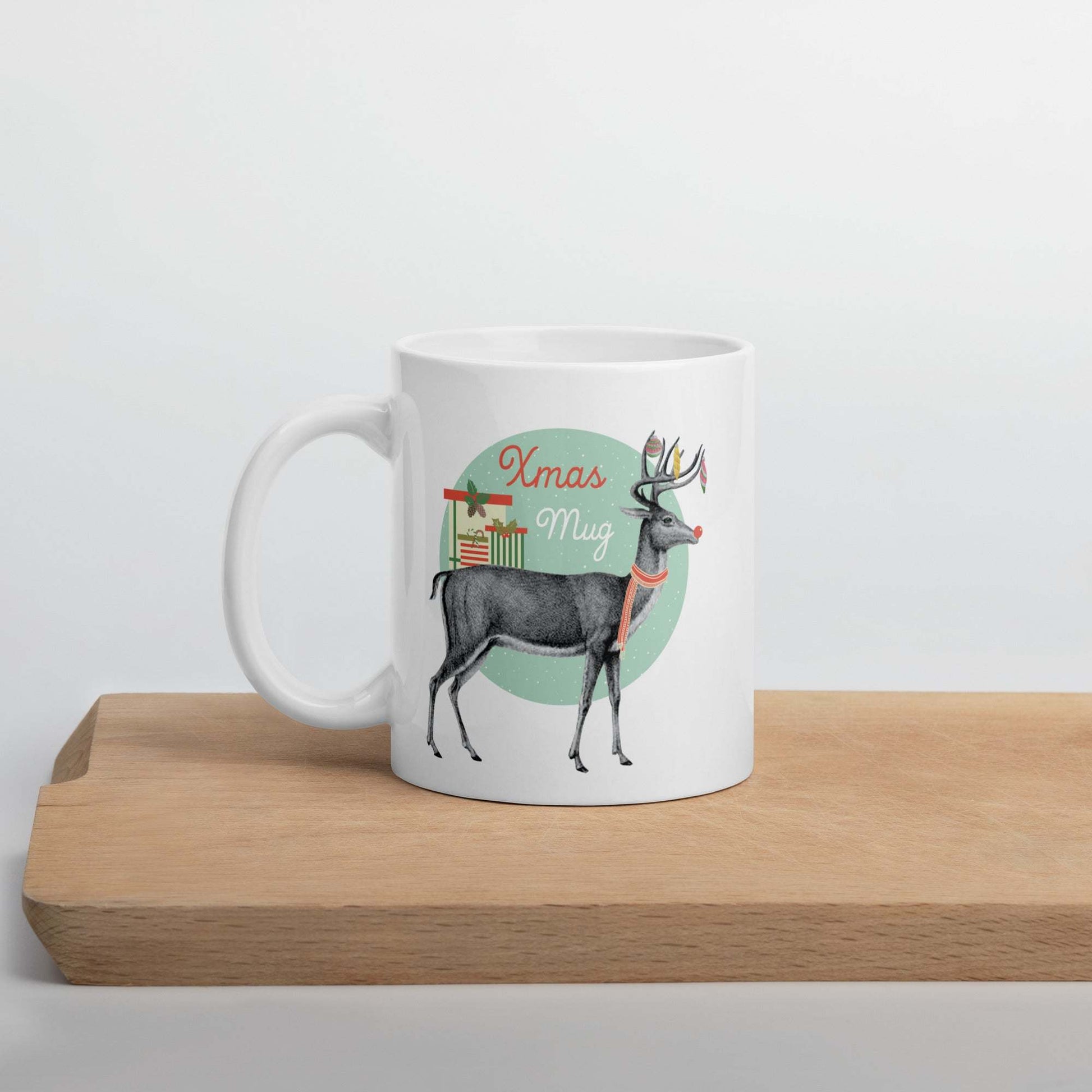 Christmas Mug - Vintage Reindeer