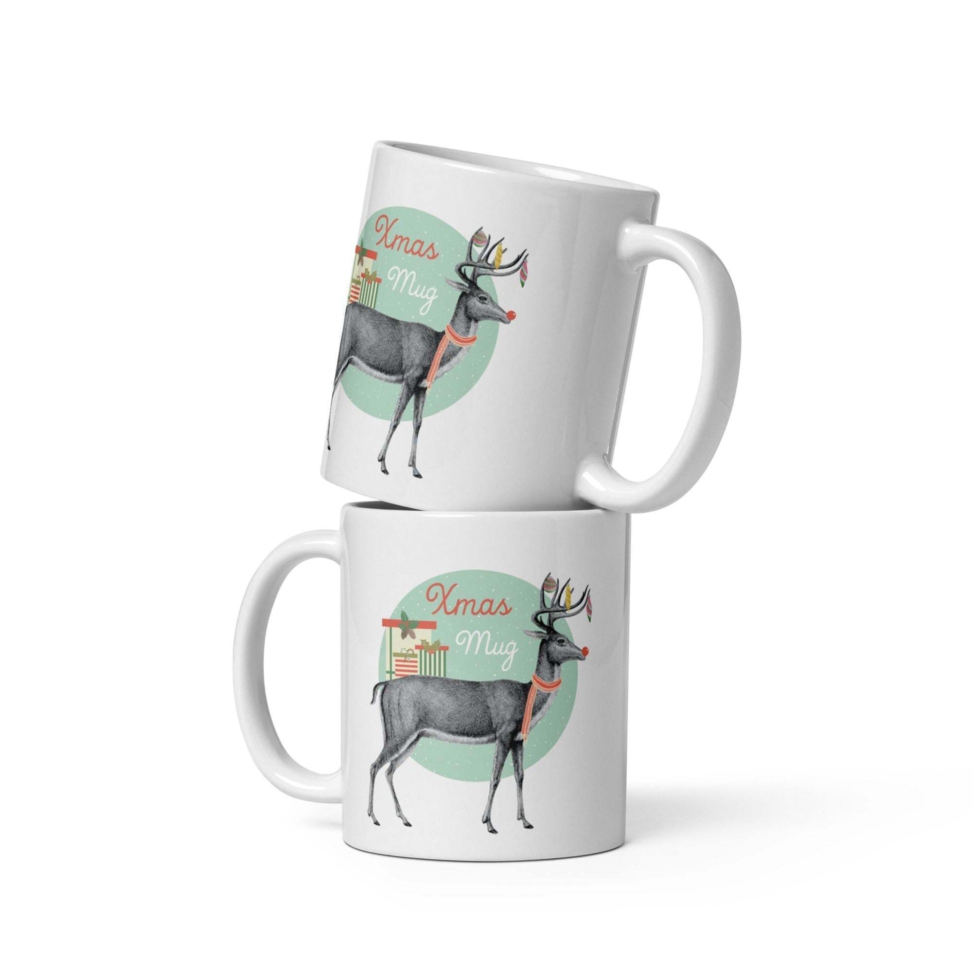 Christmas Mug - Vintage Reindeer