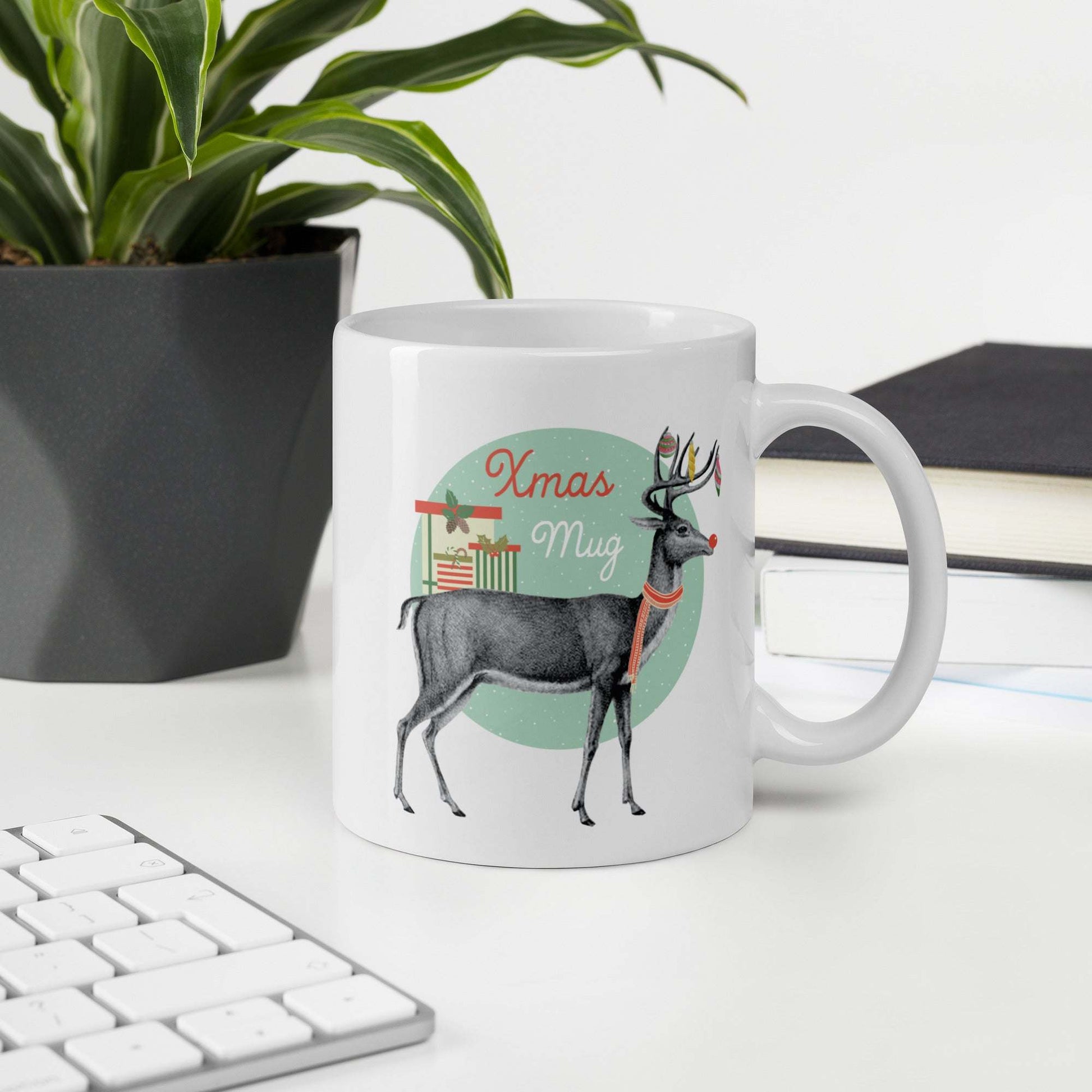 Christmas Mug - Vintage Reindeer