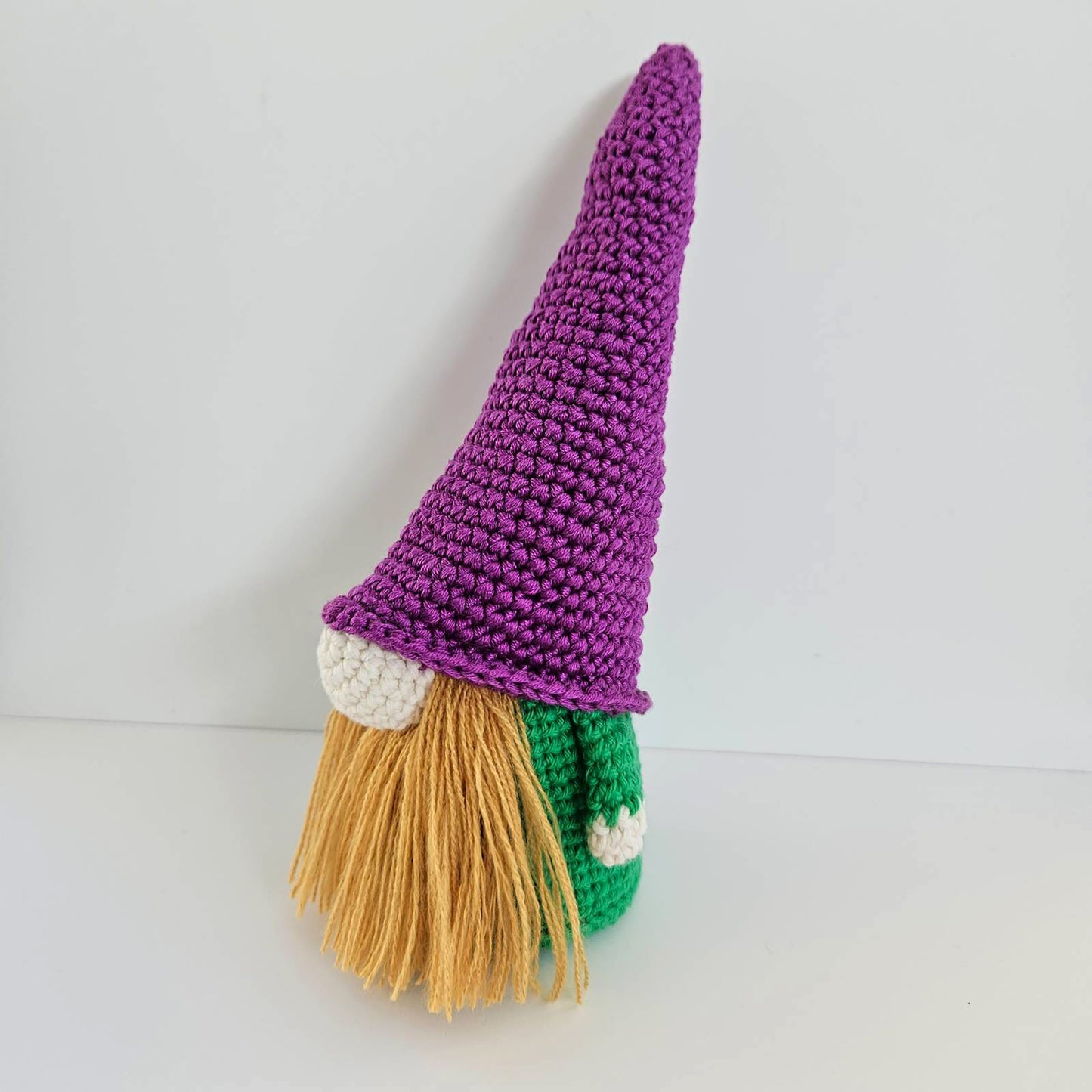 Handmade Crochet Nisse Gnome | Unique Scandinavian Tomte Ornament | Cozy Danish Holiday Decor