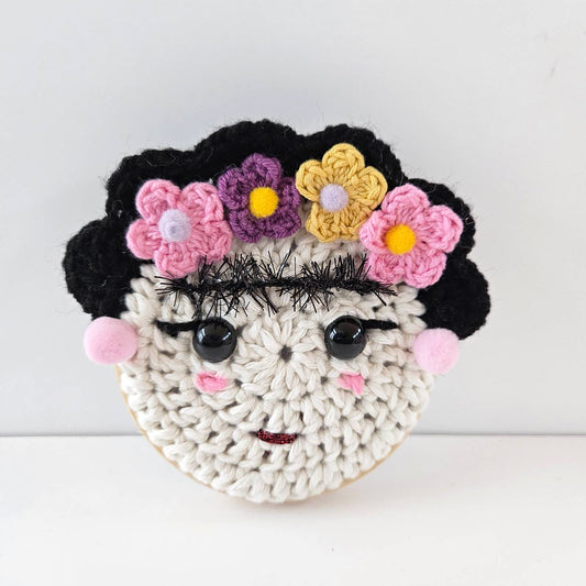 Frida Kahlo face crochet