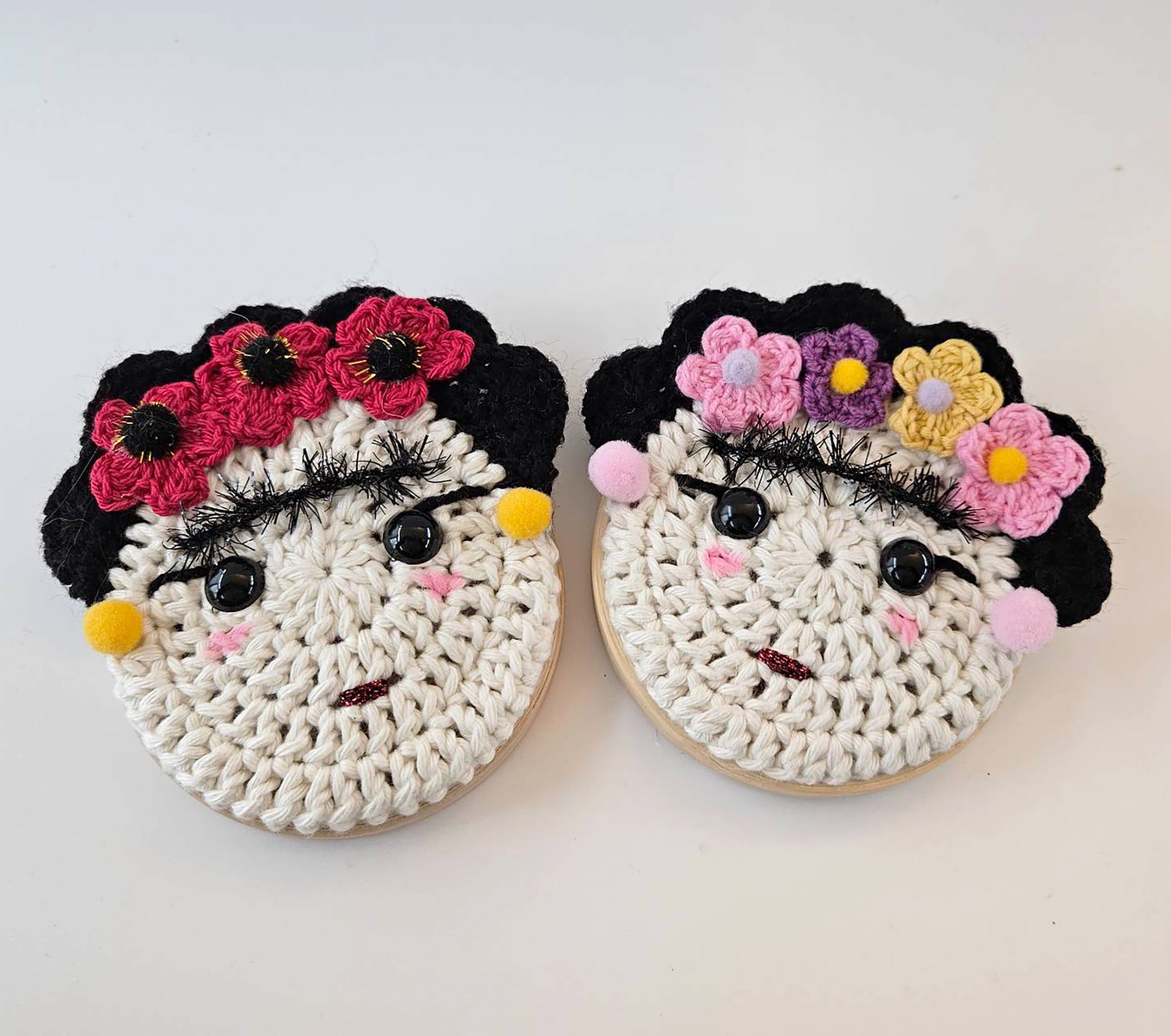 Frida Kahlo face crochet