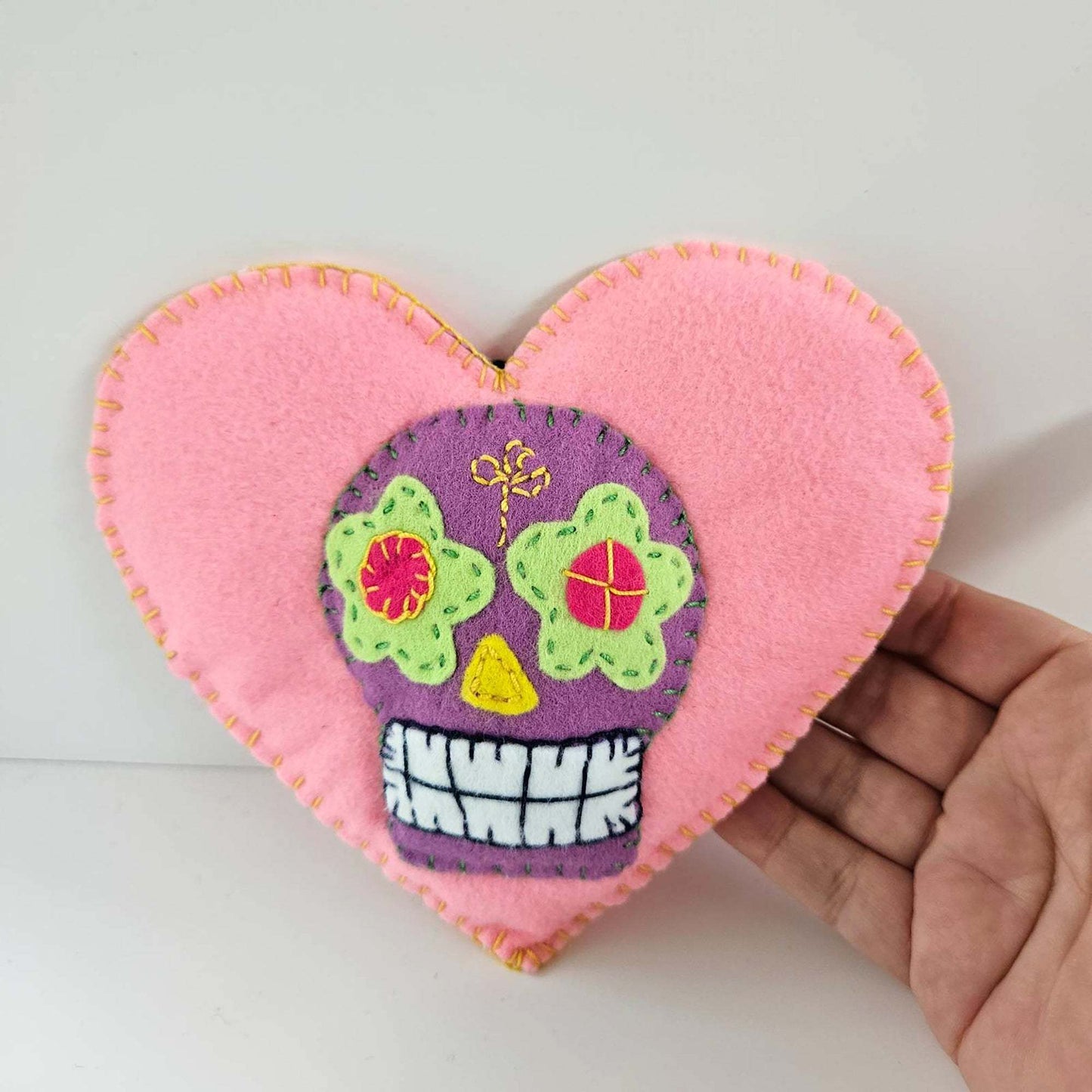 Handmade Sugar Skull Heart