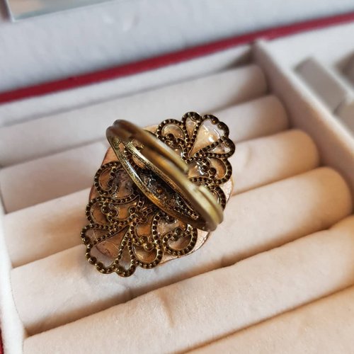 "Handmade with love. Our Victorian Baroque Ring adds a touch of sophistication to any outfit. 💖"