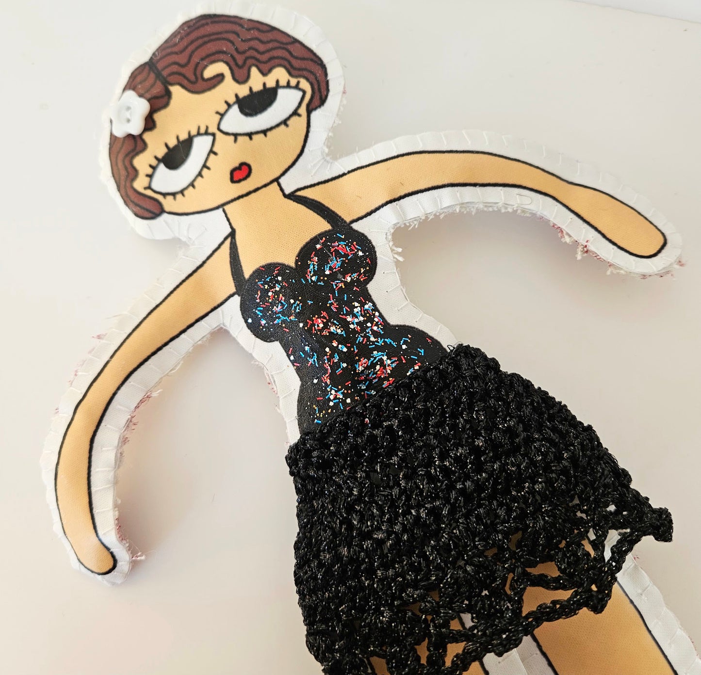 Art doll : Ballet Danse Black Swan - Decorative Collectible!