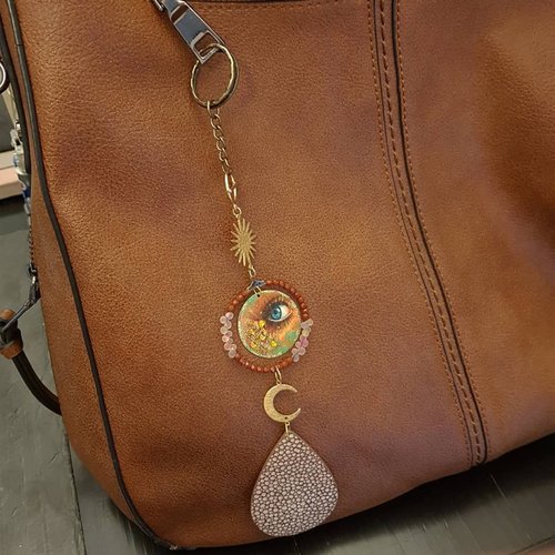 Bohemian Charm Bag to hang - Boho Chic keychains