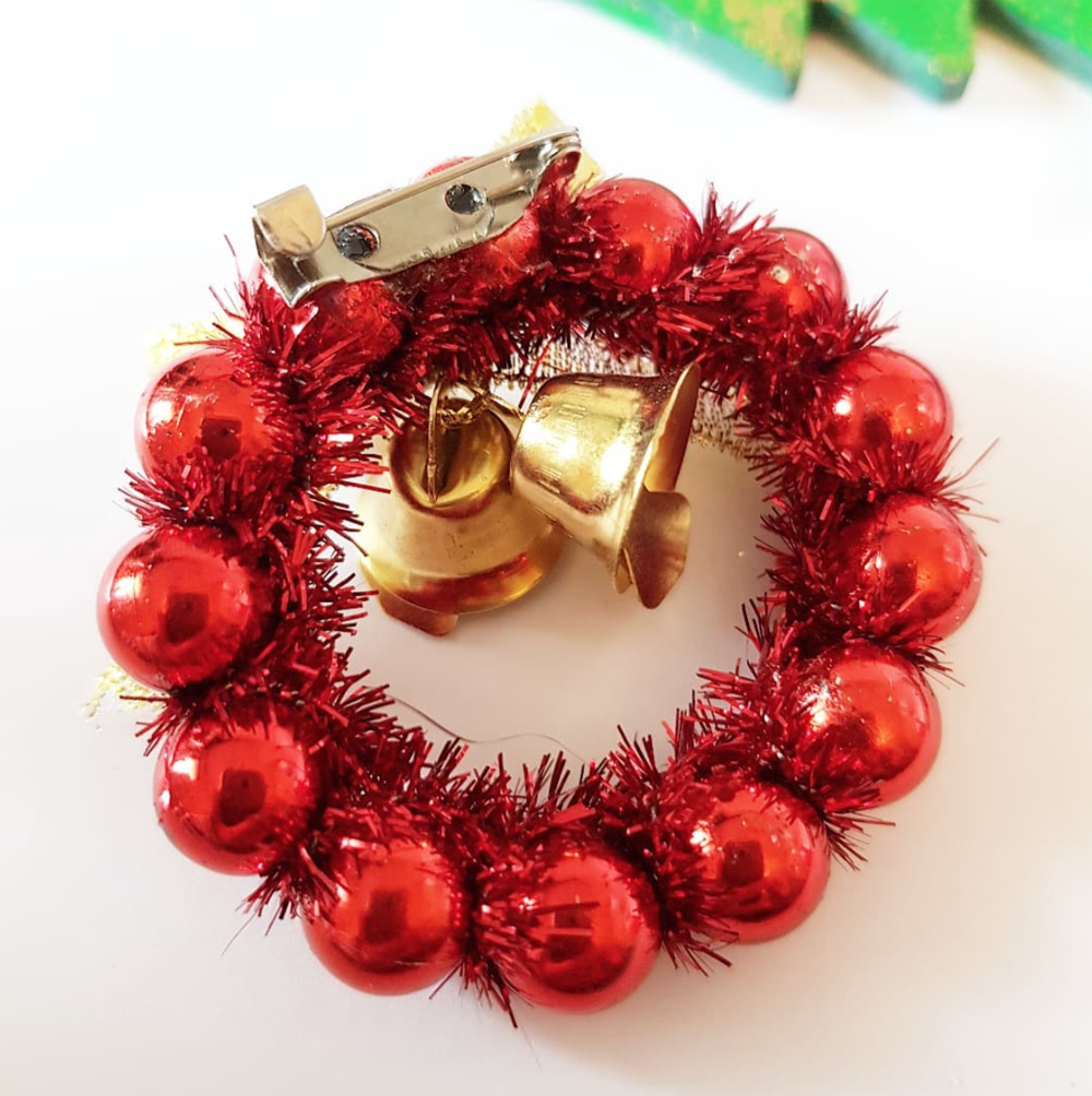 Christmas brooch handmade