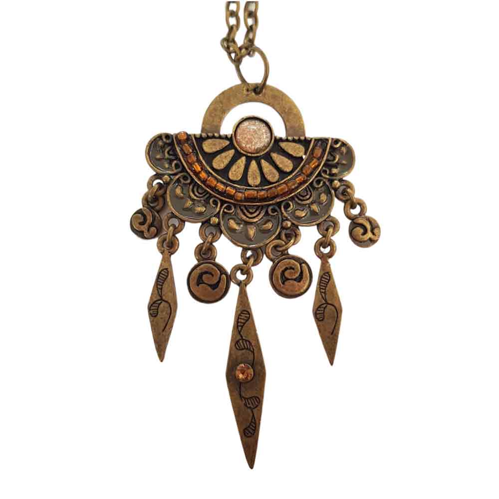 Bronze Necklaces Collection - Art deco pendant