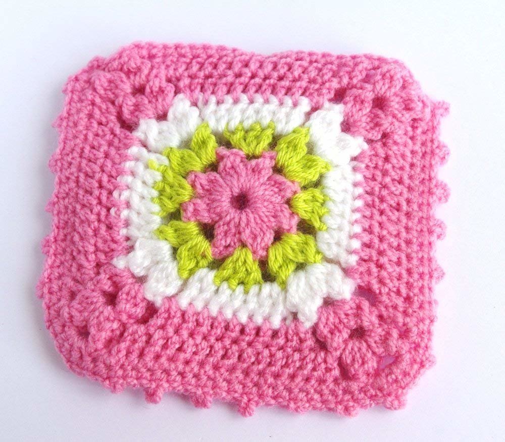 Butterfly bag insert - Square Crochet granny pouch -  Little Pink Purse organizer
