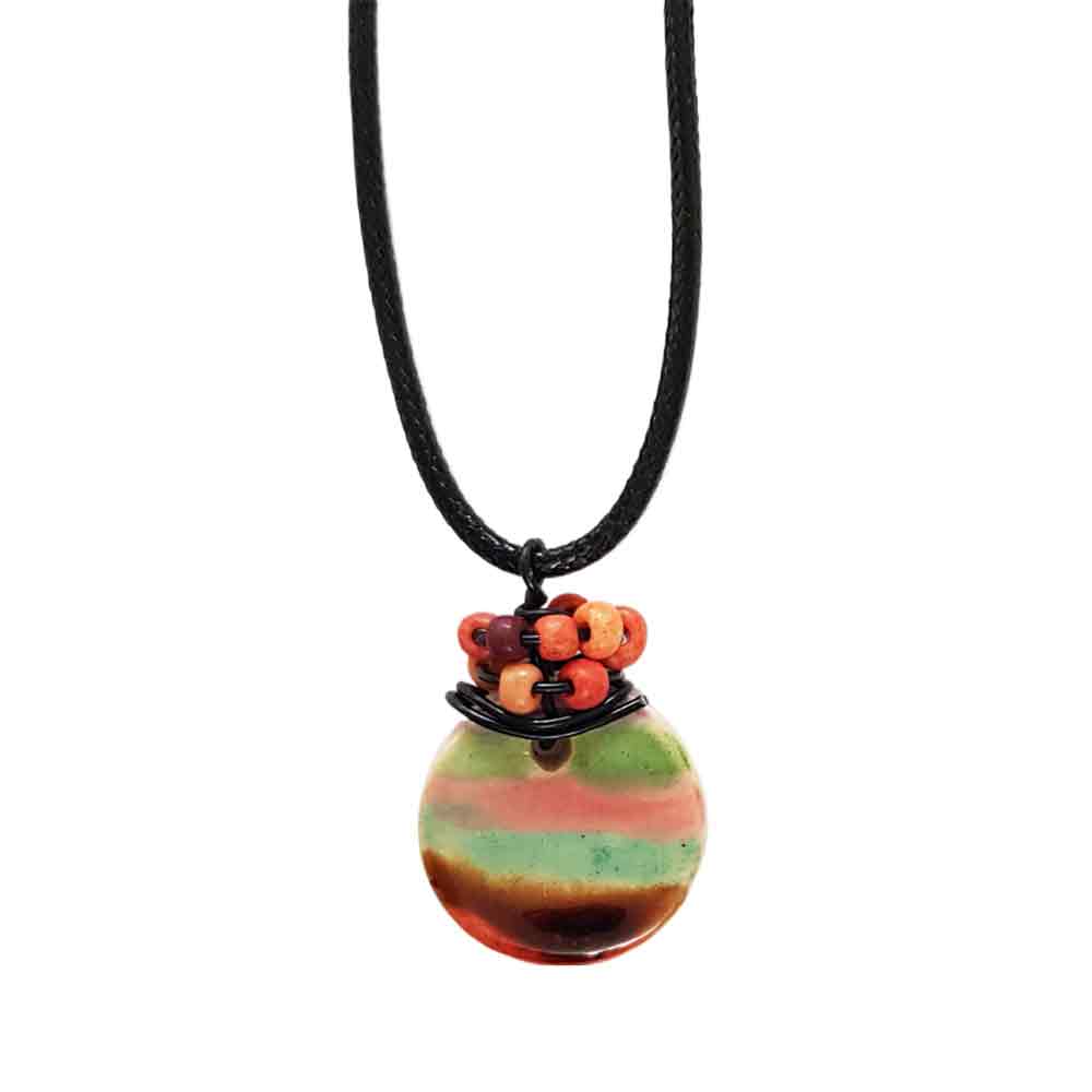 Tribal Treasures: Handmade Ceramic Ethnic Necklaces