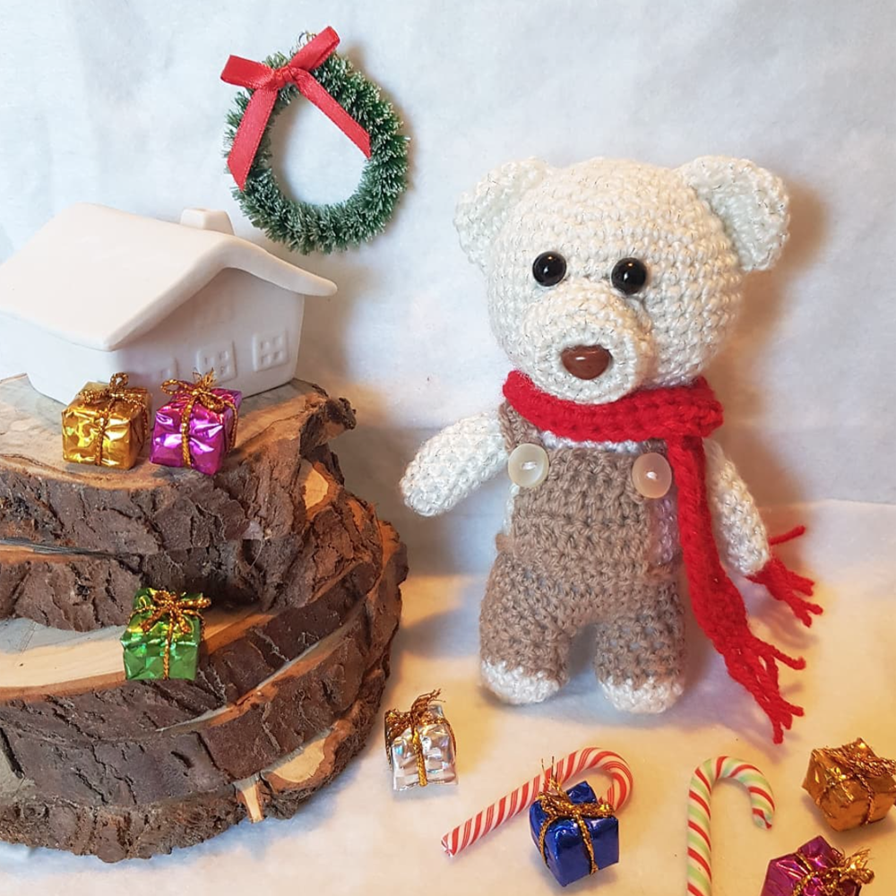 Christmas Amigurumi – CocoFlower ART TOYS - Crochet white polar bear and reindeer - Xmas Home decor - C o c o F l o w e r