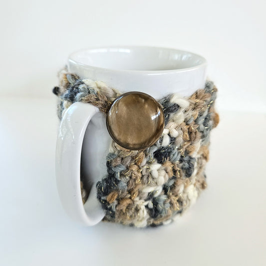 Mottled Brown Cozy Mug: Handcrafted Comfort