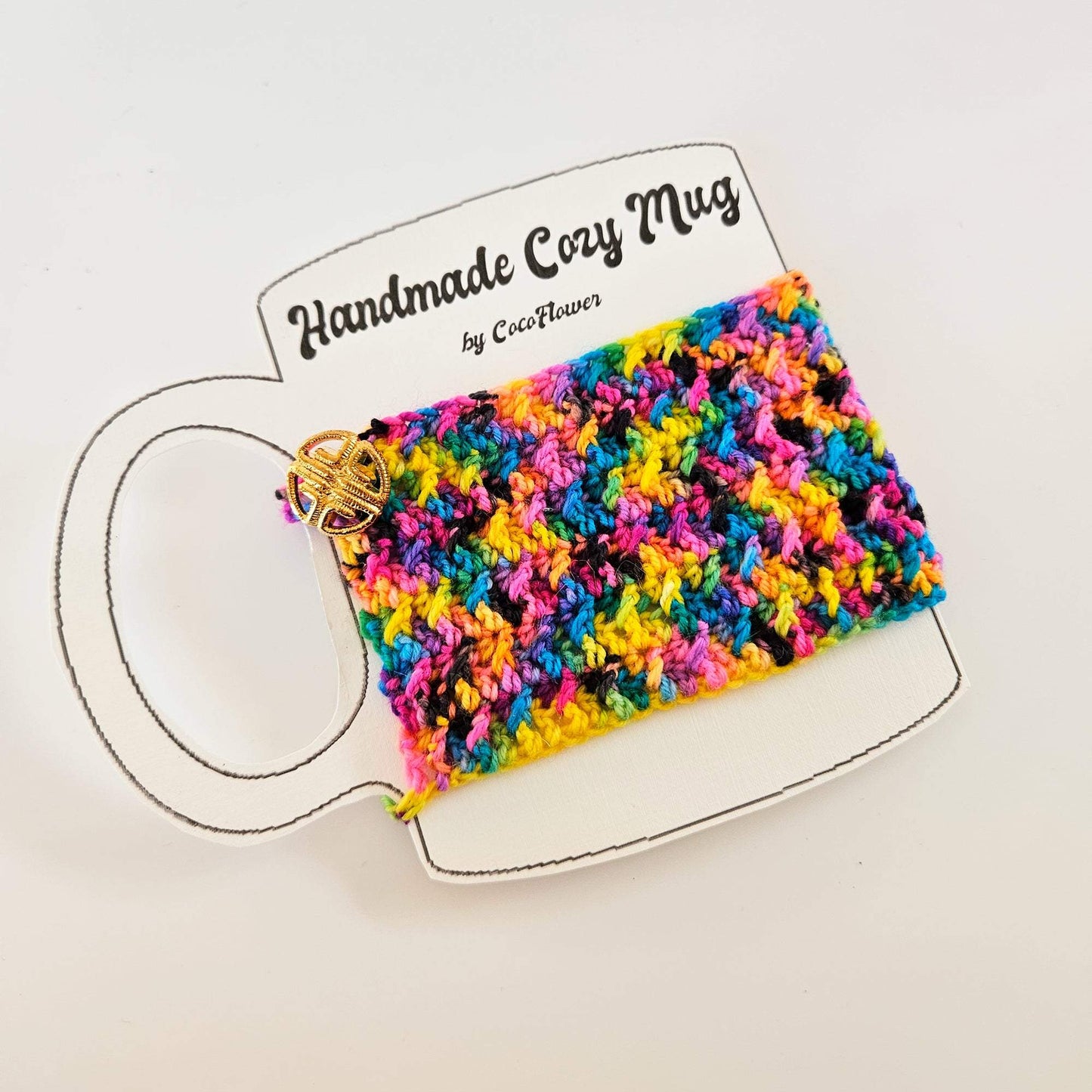 Multicolored Cozy Mug: Handcrafted Comfort