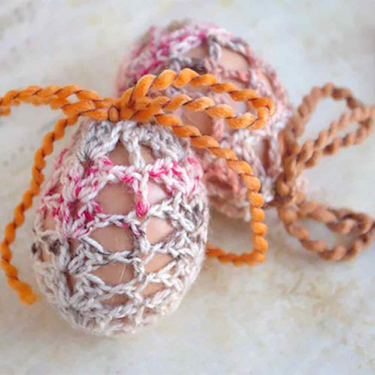 Rustic Easter Egg pouch - Cozy Home decor - Pastel or Brown