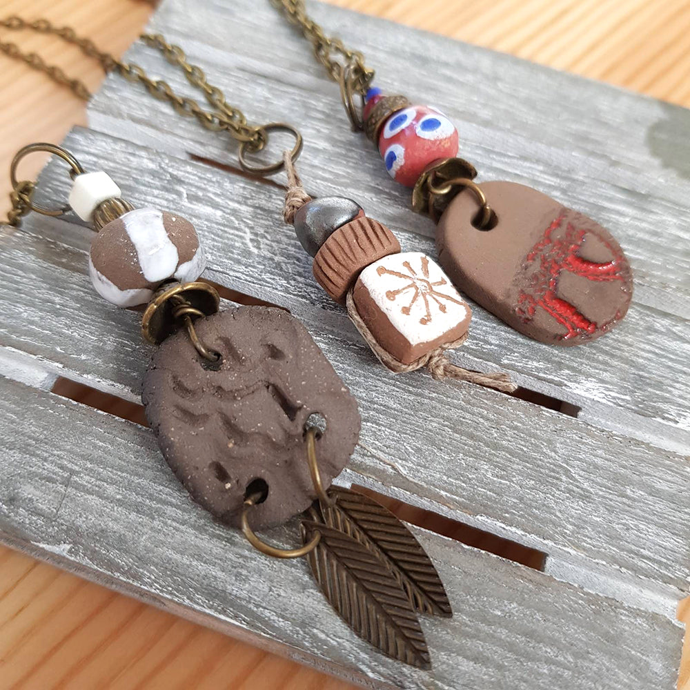 Explore Tribal Traditions: Handcrafted Dark Brown Necklaces