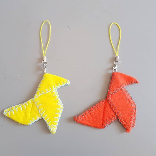 "Fly high with our Softie Felt Bird Hanging Keychain – a whimsical touch to brighten your day!"