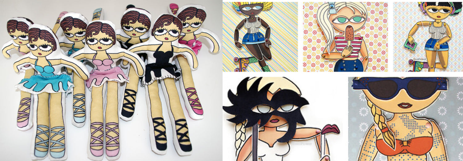 Paper dolls and Rag dolls by CocoFlower