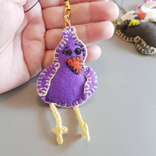 Softie Felt Bird to hang - 4 colors. -COCOFLOWER Art toys -