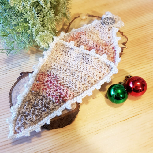 crochet Rustic Xmas bag