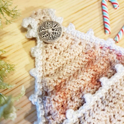 crochet Rustic Xmas bag