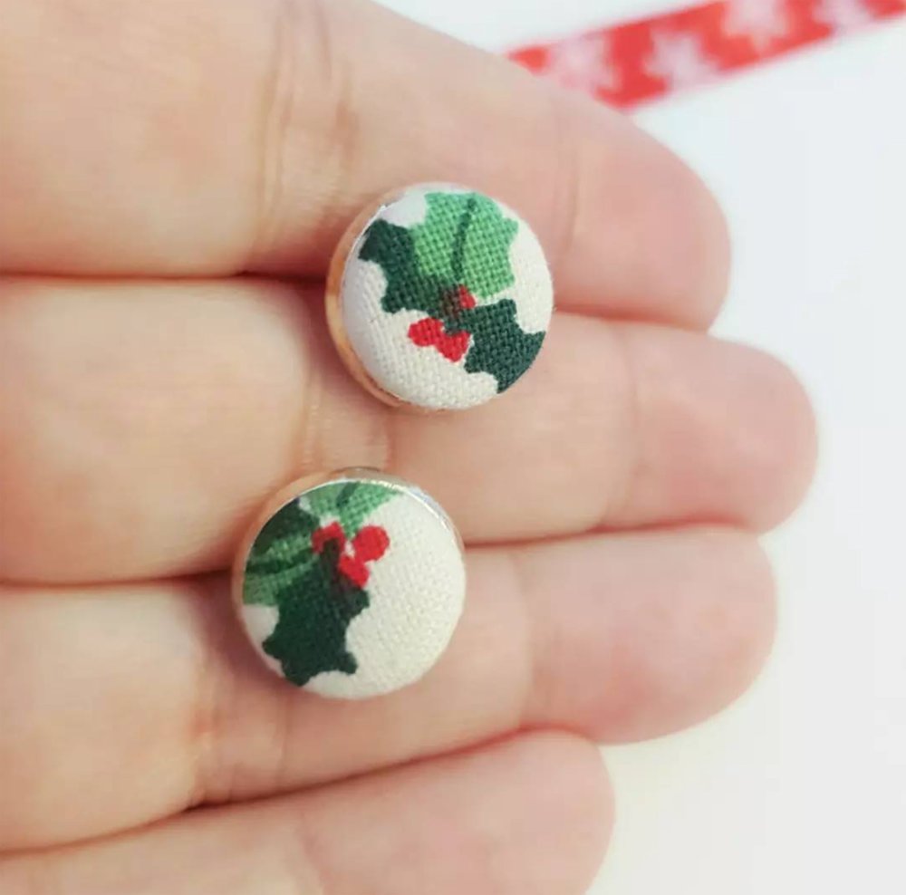 Christmas stud earrings, Cute stocking stuffer