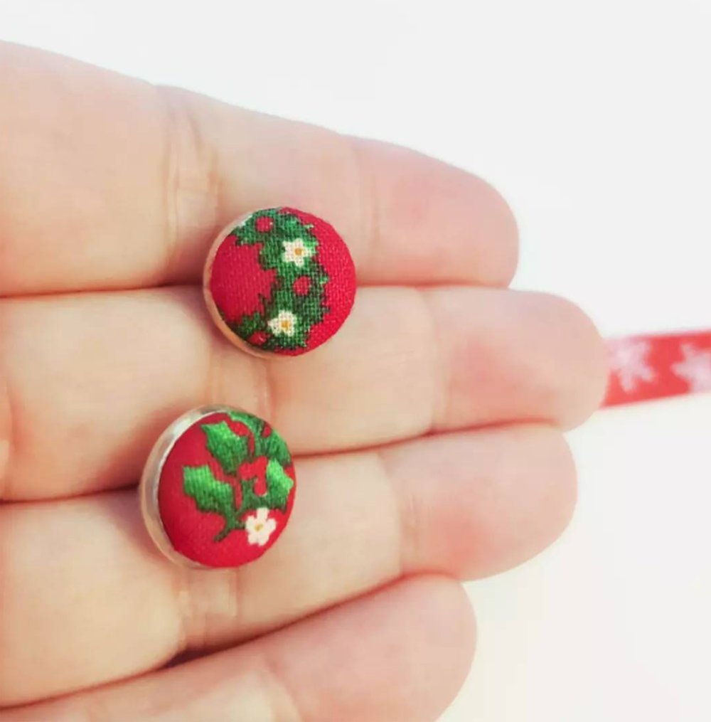 Christmas stud earrings, Cute stocking stuffer