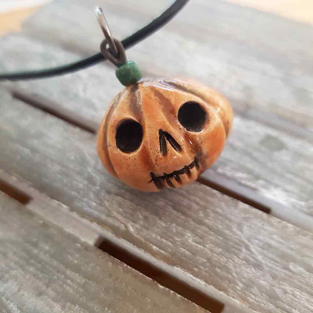 Halloween Necklace - Pumpkin
