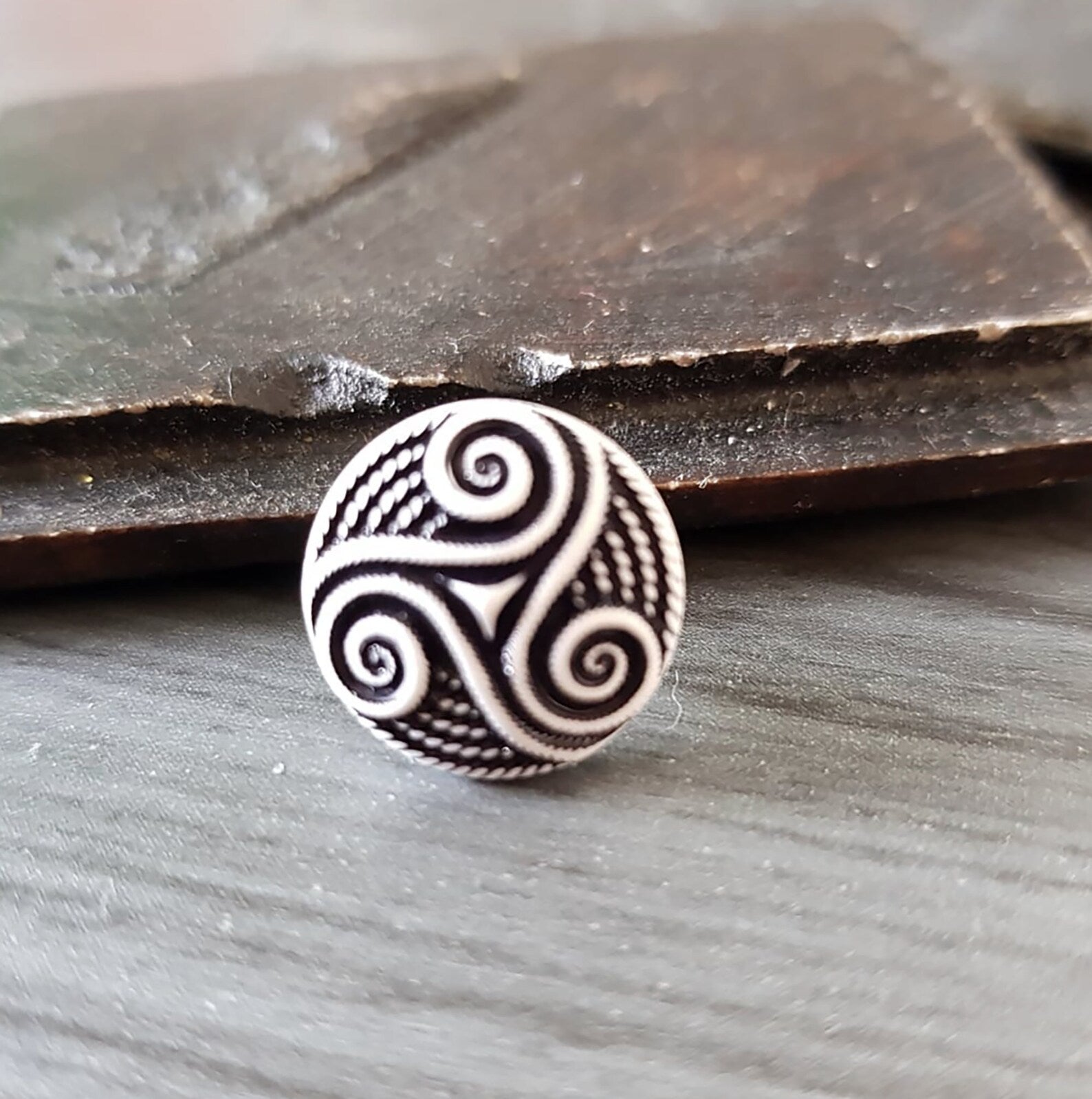 Celtic Triskell stud earring