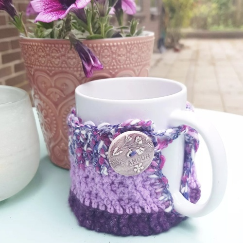 Cozy Mug - Handmade Crochet Cover - Coffee Tea decoration - Kitchen decor