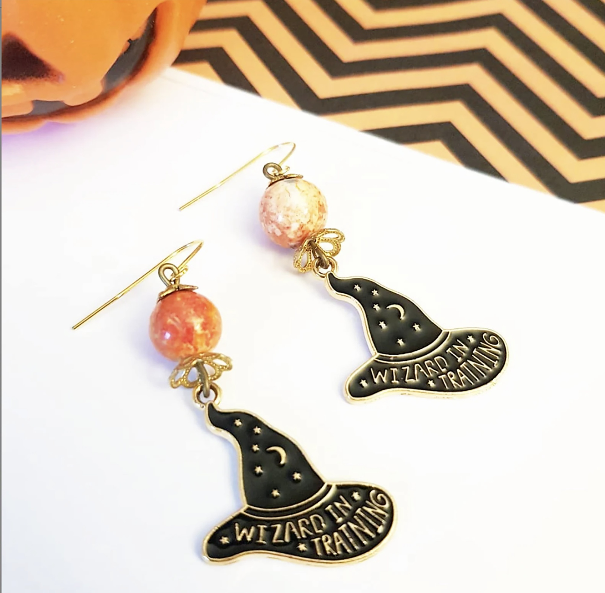 Channel Your Inner Sorceress with These Magical Witch Hat Earrings