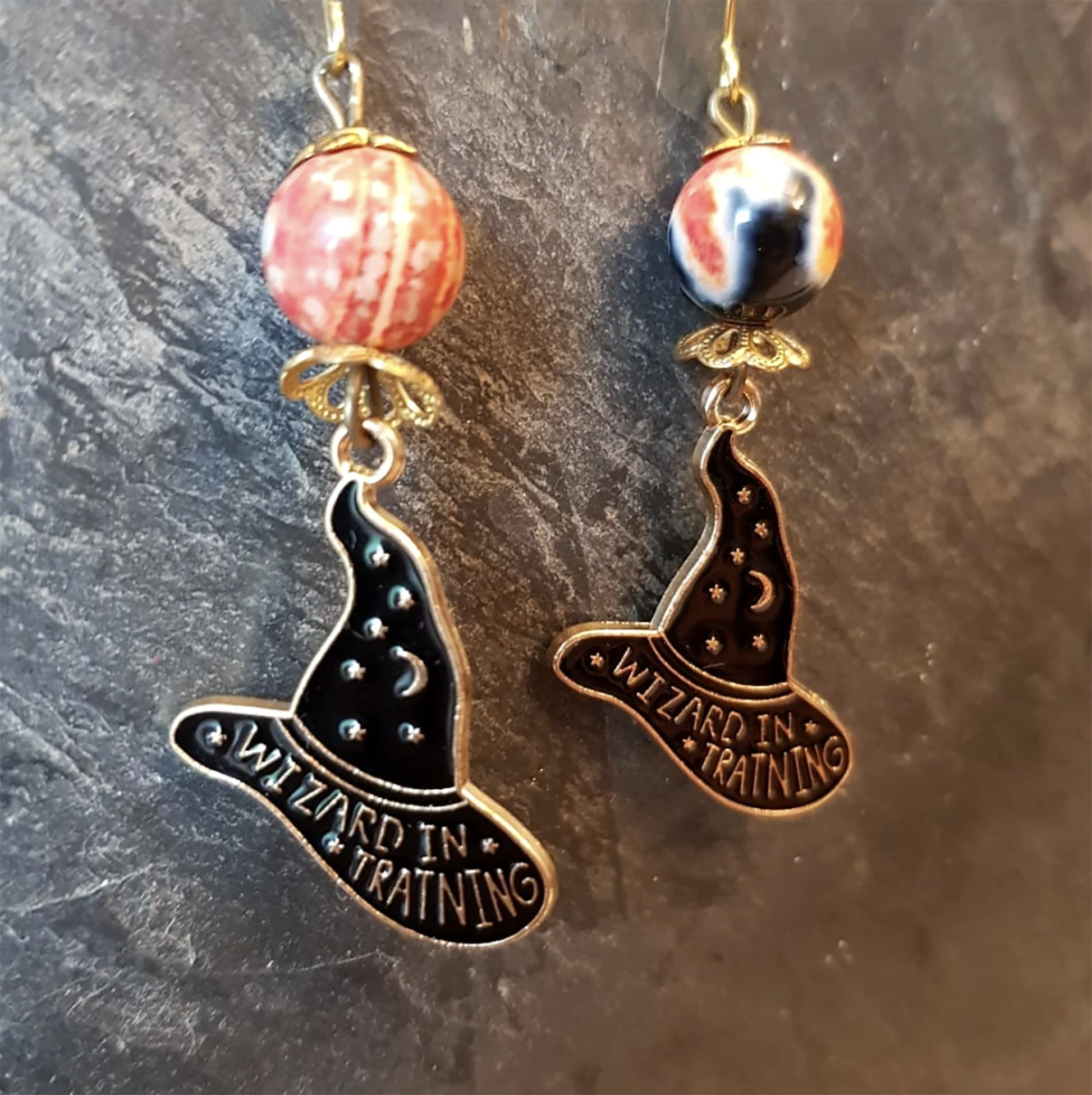 Fly into Fashion with These Spellbinding Witch Hat Earrings